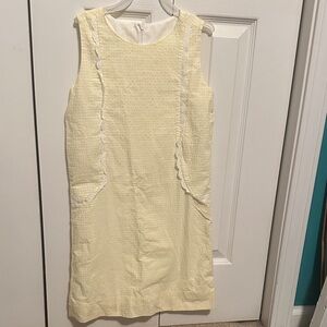 Elegant Yellow Sleeveless Dress